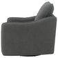 Pacific Landing Madia Swivel Glider Chair in Charcoal Grey, , large