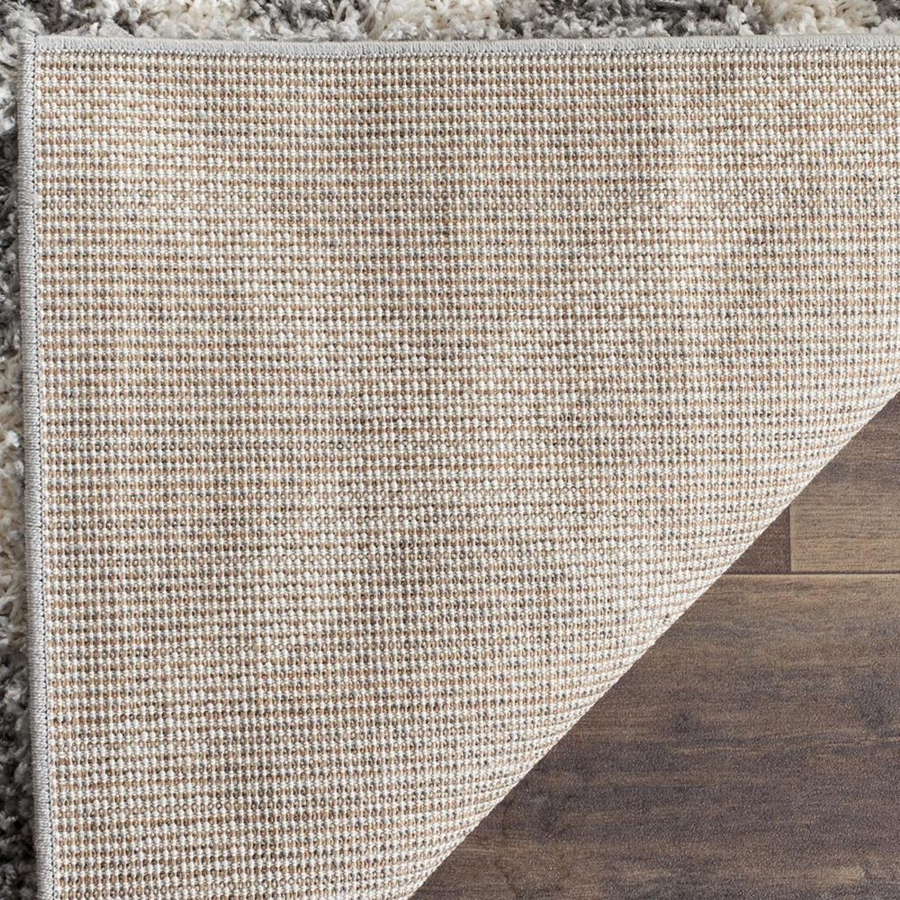 Safavieh Dallas Shag SGD258G-5 5&#39;1&quot; x 7&#39;6&quot; Grey/Ivory Area Rug, , large