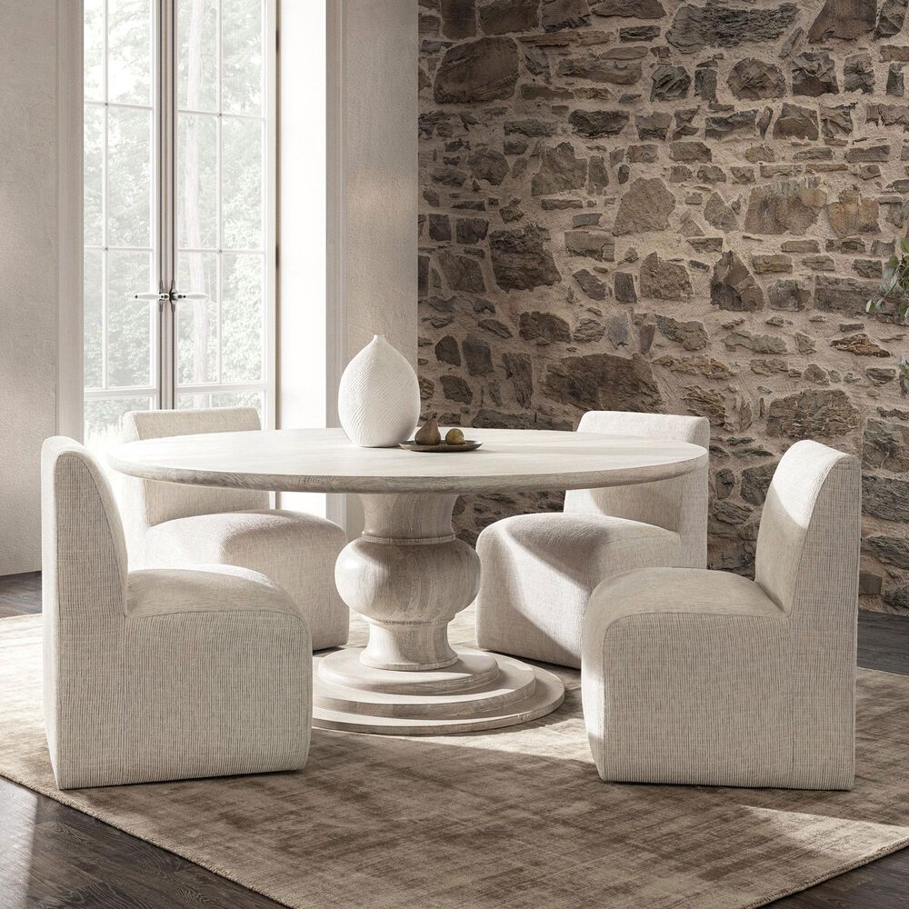 Imported Dining, Occ, Accent, Hera Dining Table in Whitewash Creamwood - Table Only, , large