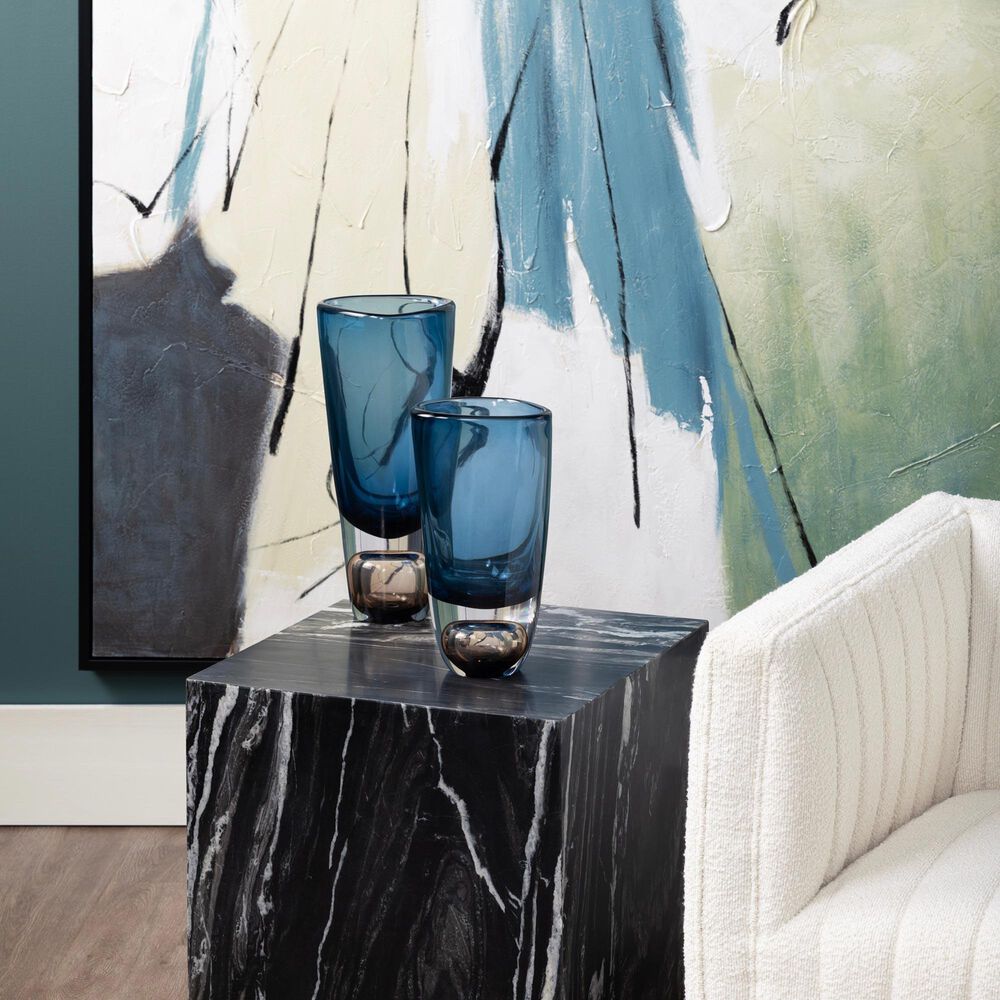 Slatehouse Renner Large Vase in Blue and Brown, , large