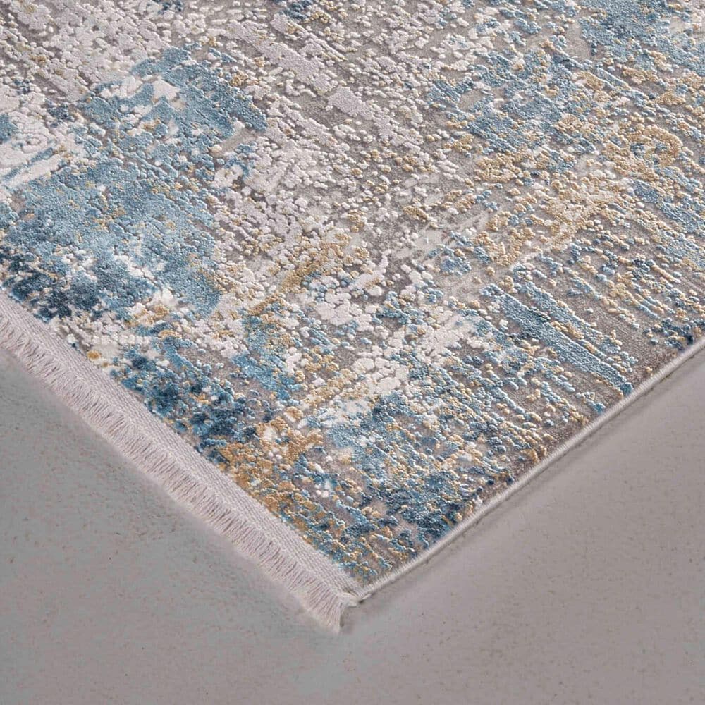 Feizy Cadiz 11&#39;6&quot; x 14&#39;6&quot; Ivory and Blue Area Rug, , large