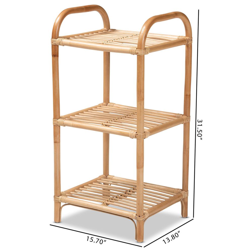 Baxton Studio Barras 3-Tier Display Shelf in Natural Brown, , large