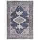 Feizy Percy 4" x 6" Charcoal and Ivory Area Rug, , large