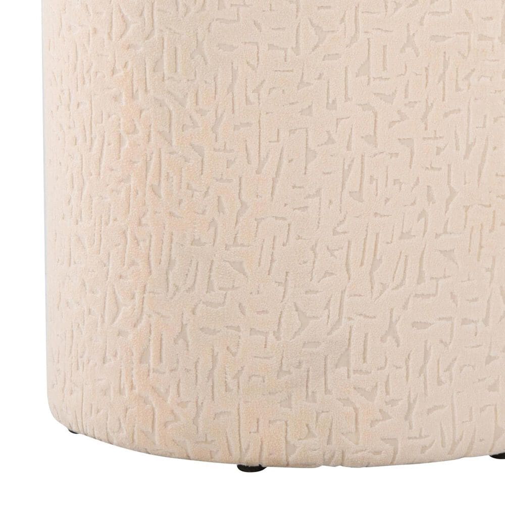 LumiSource Tahoe 18" Storage Ottoman in Beige, , large