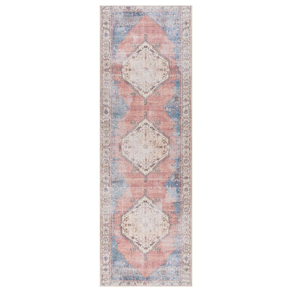 Surya Amelie AML-2320 2"7" x 7"10" Charcoal, Ivory, Denim, Wheat, Camel, Orange and Olive Area Rug, , large