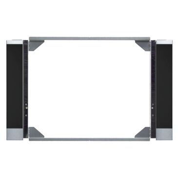 Miele EBA 6808 MC PureLine Black Glass and Stainless Steel Trim Kit, , large