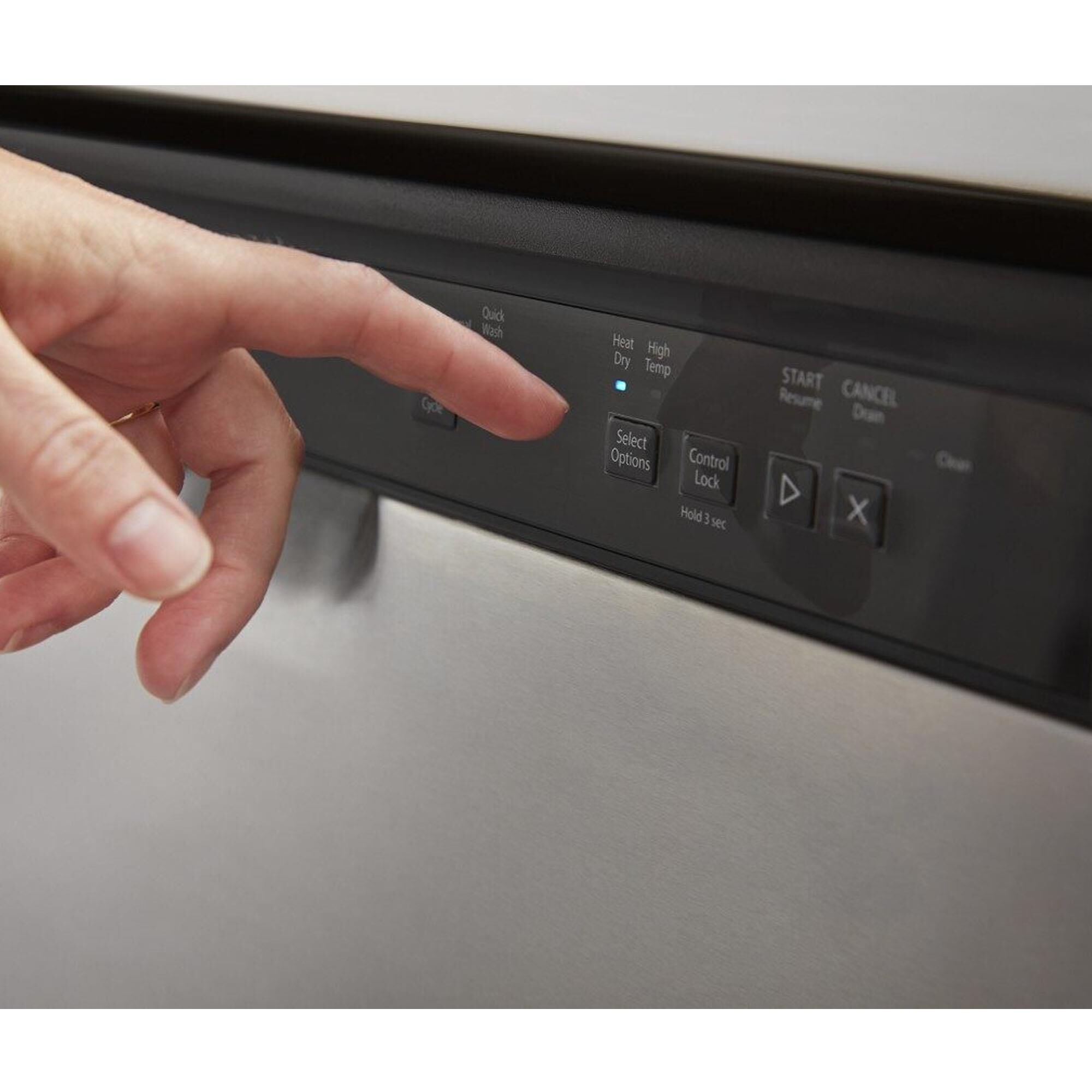 Amana Dishwasher with Triple Filter Wash System in Stainless Steel