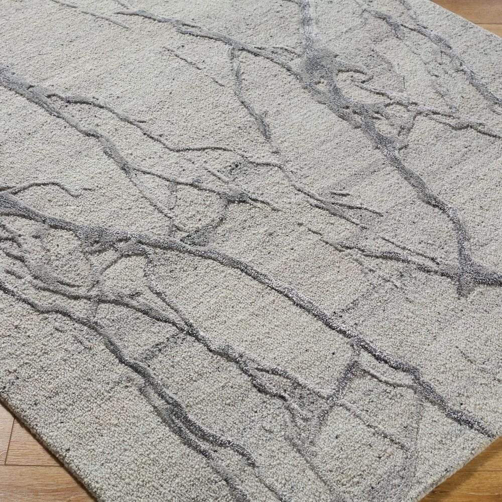 Surya Marmo Beige, Taupe, Light Gray and Charcoal 8' x 10' Area Rug, , large