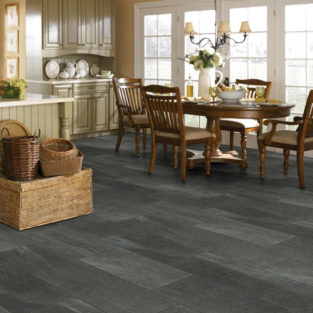 Shaw Sculpture Anthracite 12&quot; x 24&quot; Porcelain Tile, , large