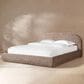 Jennifer Taylor Home Archie King Upholstered Platform Bed in Taupe Brown, , large
