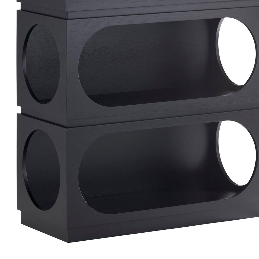 Slatehouse Ezra 5-Shelf Etagere in Black, , large
