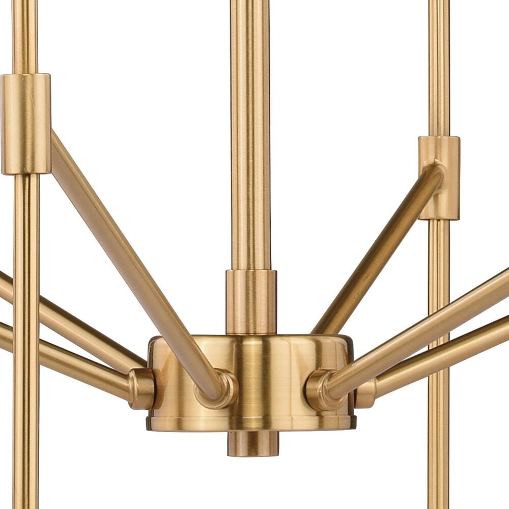 Vaxcel Kedzie 6-Light Chandelier in Natural Brass, , large