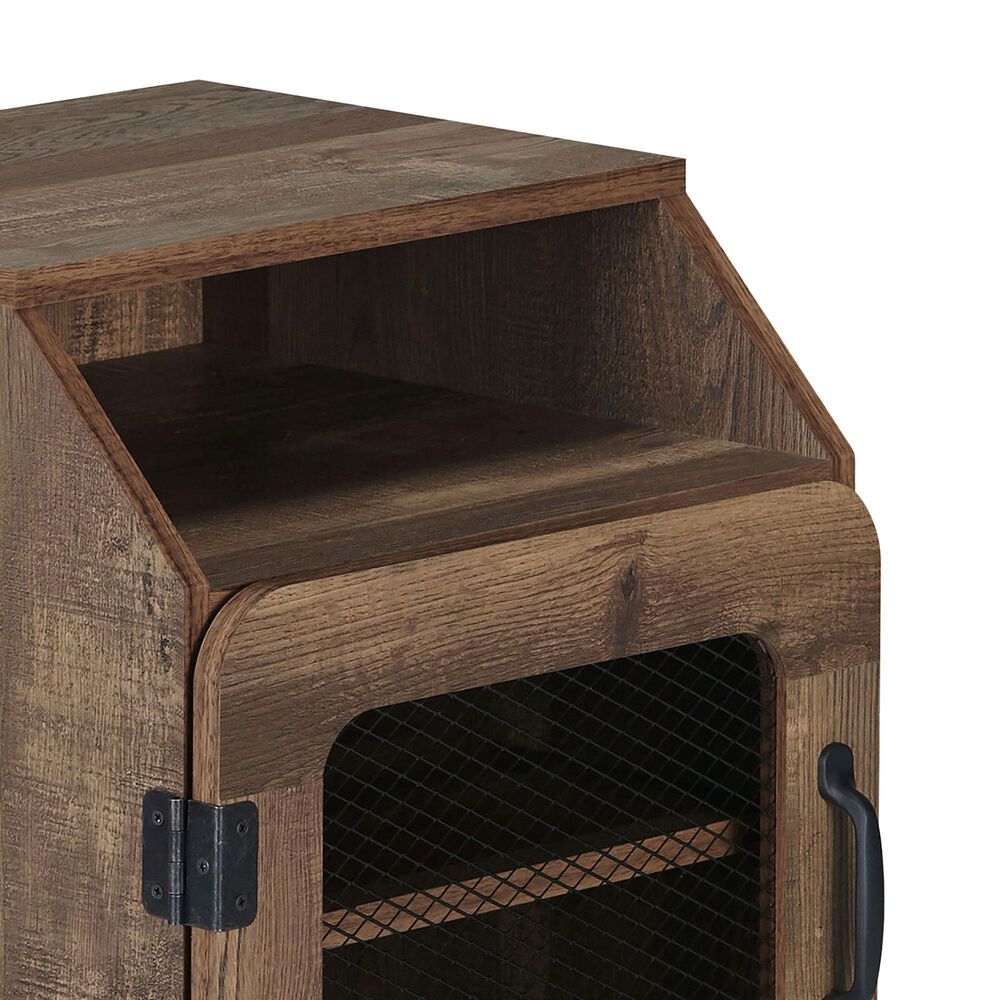 Furniture of America Naylor End Table in Reclaimed Oak, , large