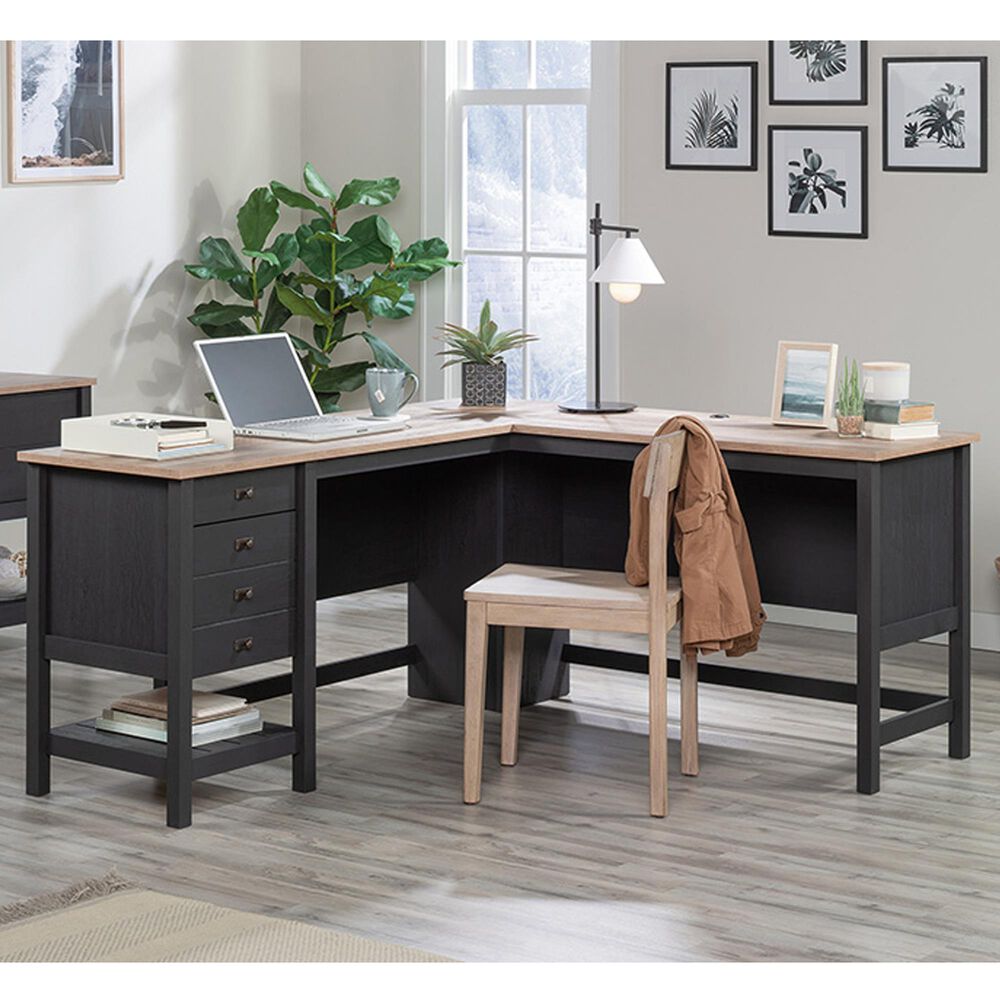 Cottage Road L-Shaped Desk Mystic Oak - Sauder