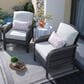 HOMLUX 27" Patio Single Chair in Grey (Set of 2), , large