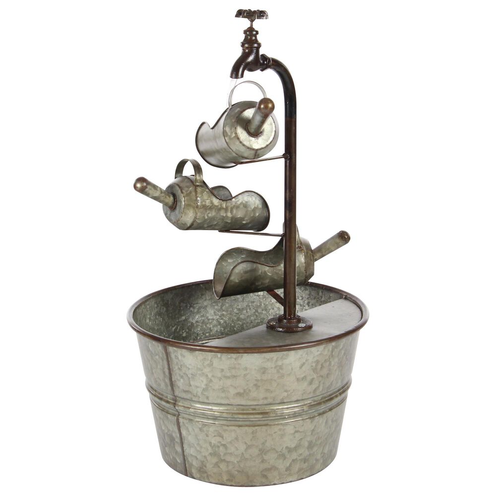 Maple and Jade 28&quot; Farmhouse Fountain in Gray, , large