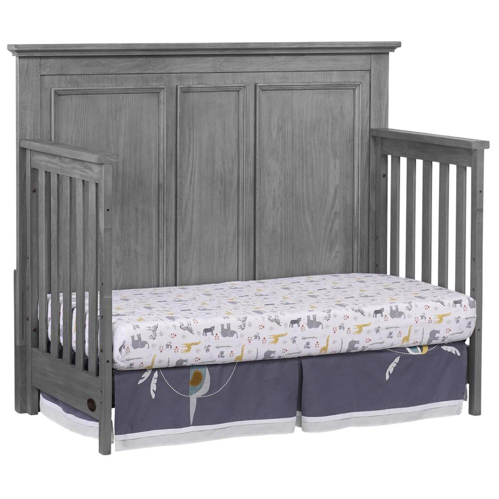 Oxford Baby Oxford Baby Kenilworth 4-in-1 Convertible Crib, Dresser &amp; Changing Top 3-Piece Nursery Set in Graphite Gray, , large