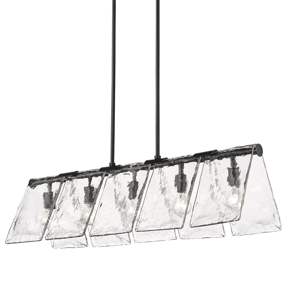 Golden Lighting Serenity 5-Light Linear Pendant in Matte Black, , large