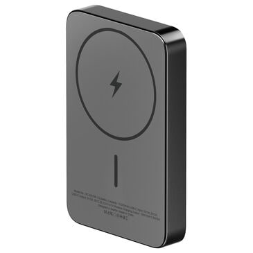 ReelCharge 10,000 mAh Semi-Solid State Wireless Power Bank with LED Display in Black, , large