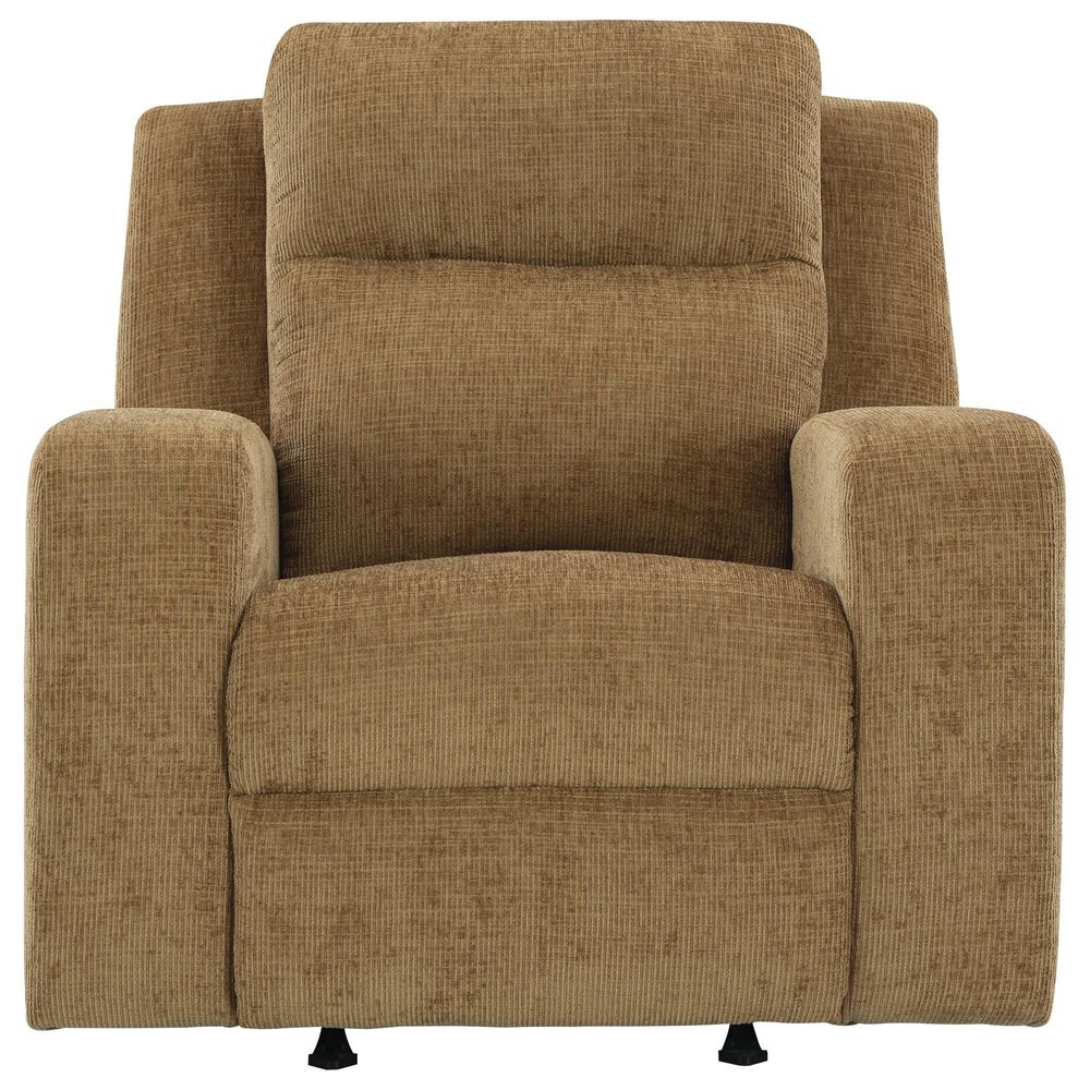 Ashley Kanlow Manual Rocker Recliner in Honey, , large