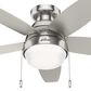 Hunter Lilliana 44" Ceiling Fan with LED Lights in Brushed Nickel, , large