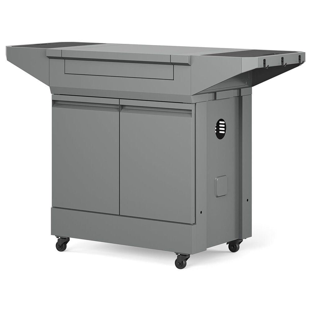 Tytus Anaheim and Emberwood 4-Burner Gas Grill and Grill Prep Cart in Gunmetal Gray, , large