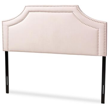 Baxton Studio Avignon Queen Headboard in Pink, , large