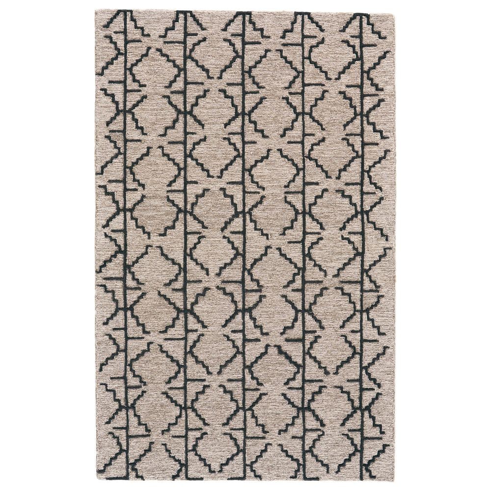 Feizy Enzo 2" x 3" Charcoal and Gray Area Rug, , large