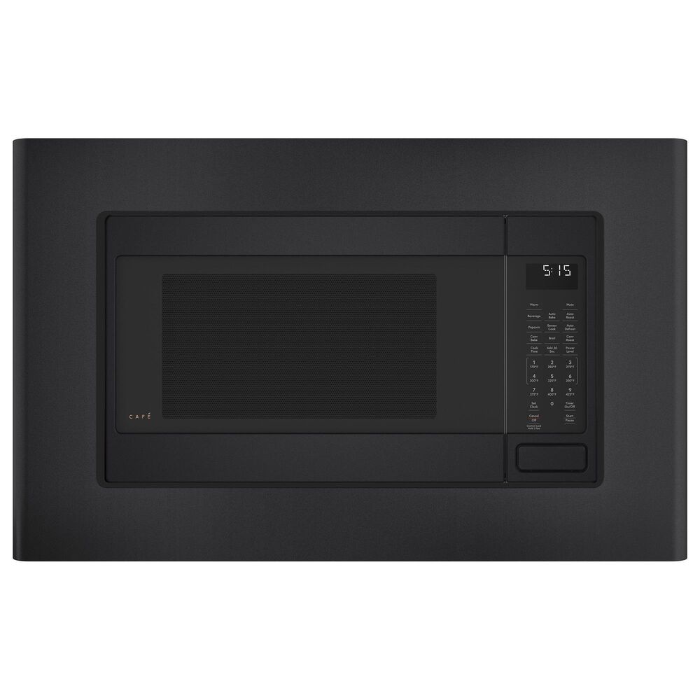 Cafe 30" Built-In Microwave Trim Kit in Matte Black, , large