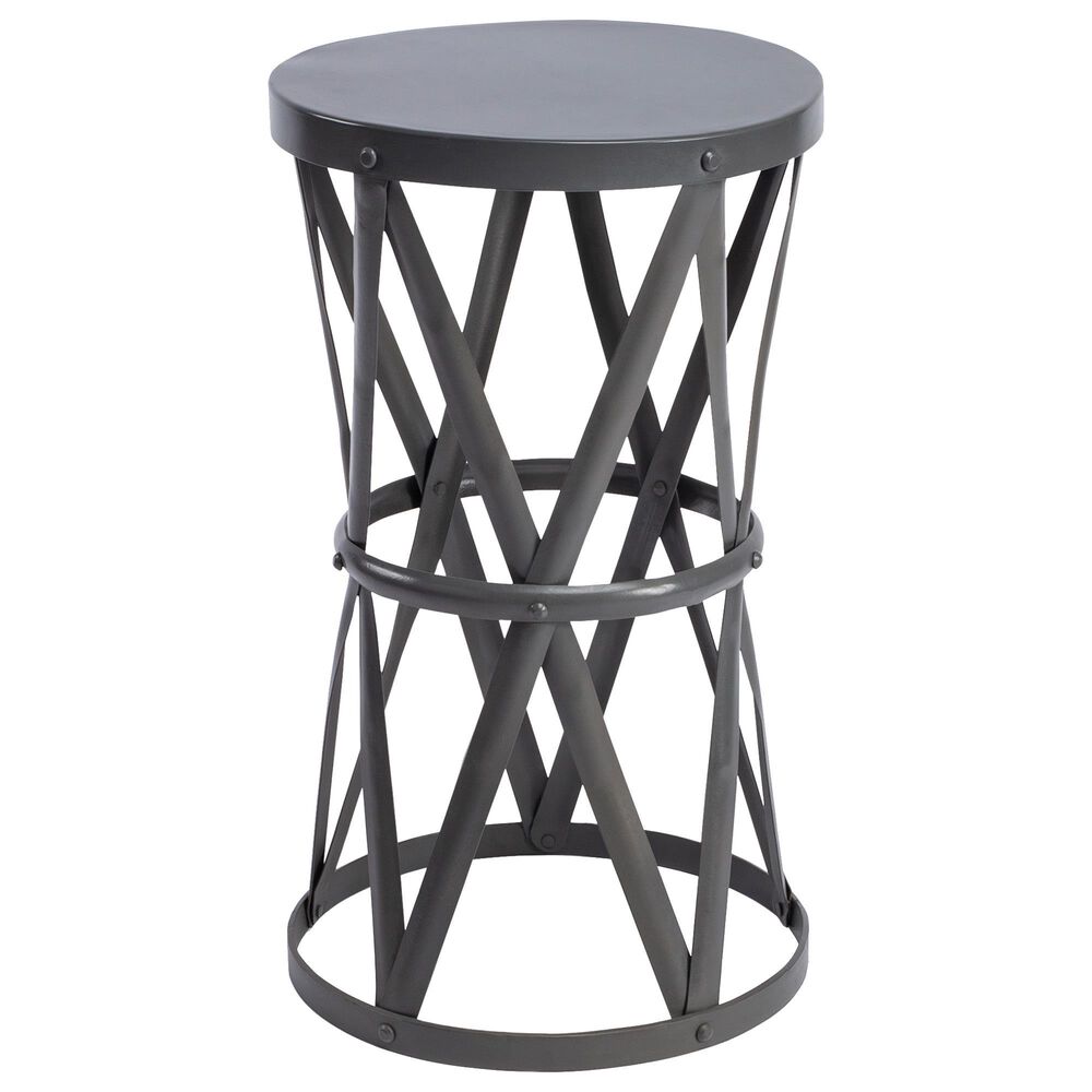 Butler Industrial Chic Empire Round Iron Accent Table, , large