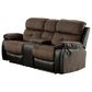 Furniture of America Engel 3-Piece Manual Reclining Living Room Set in Brown and Black, , large