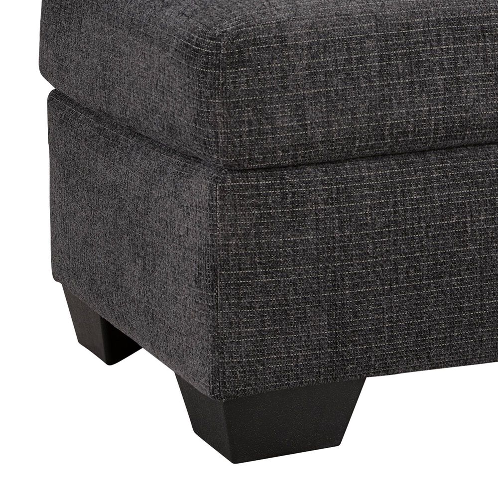 Ashley Loreo Ottoman in Ebony, , large