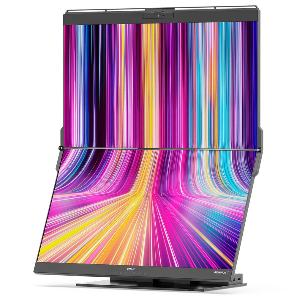 Mobile Pixels Geminos T 24" Dual Stacked FHD Monitor with Multi-Touch and Webcam in Black, , large