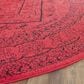 Safavieh Adirondack ADR108F-6R 6" x 6" Red/Black Round Rug, , large