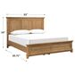New Heritage Sunstone King Panel Bed in Honey, , large
