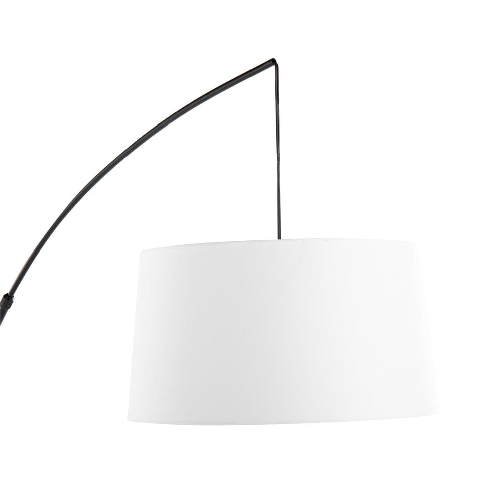 Lumisource Robyn Floor Lamp with White Shade in Walnut and Black, , large