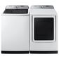 Samsung 5.5 Cu. Ft. Top Load Washer and 7.4 Cu. Ft. Gas Dryer Laundry Pair in White , , large