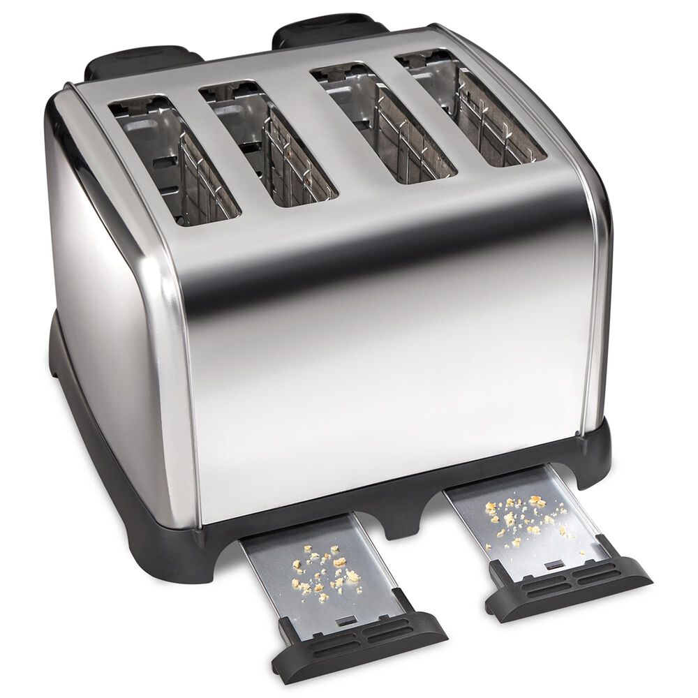 Hamilton Beach 4-Slice Classic Toaster with Sure-Toast Technology in Stainless Steel and Black, , large