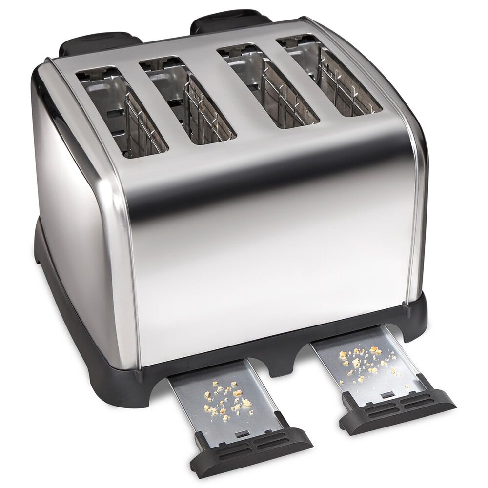 Hamilton Beach 4-Slice Classic Toaster with Sure-Toast Technology in Stainless  Steel and Black