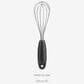 Dreamfarm Mini Flisk Fold Flat Balloon Whisk in Black, , large
