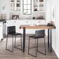 Lumisource Odessa Counter Table in Brown/Black, , large