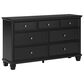 Ashley Lanolee 7-Drawer Dresser with Mirror in Black, , large