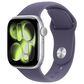 Apple Watch Series 11 (GPS) 42mm Aluminum Case with Purple Fog Sport Band - M/L in Silver and 2-Year AppleCare+, , large