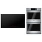 Bosch Benchmark 2-Piece Kitchen Package with Stainless Steel 30" Double Wall Oven and Black 36" Smart Induction Cooktop, , large