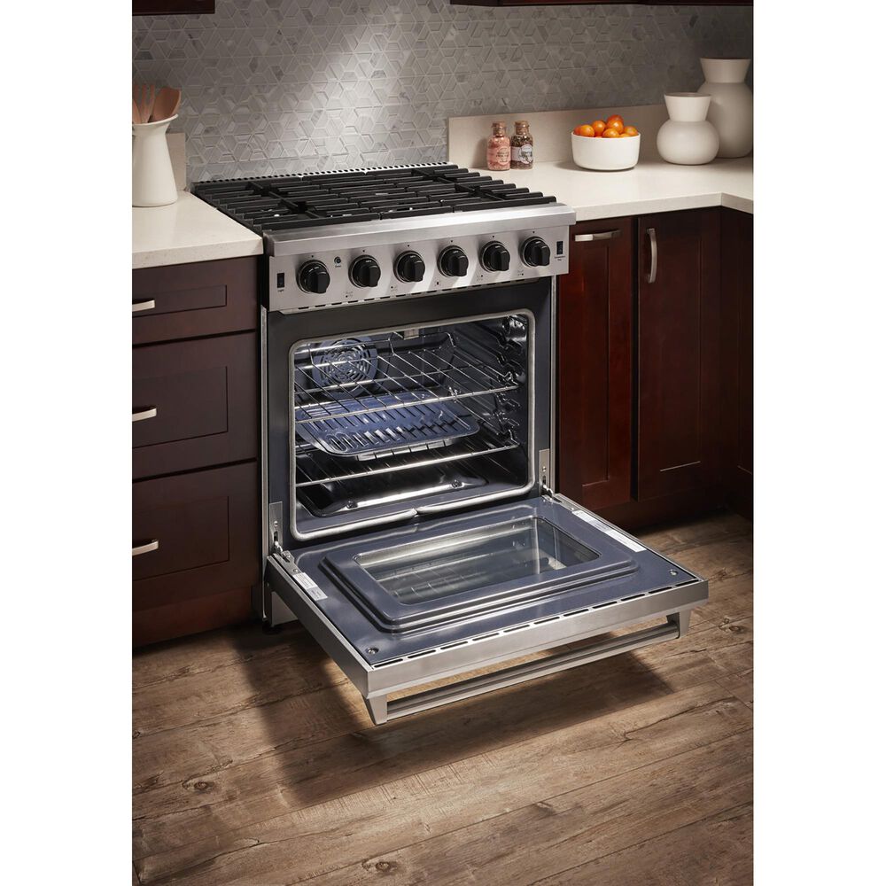 Thor Kitchen 30&quot; Freestanding Professional Gas Range with Storage Drawer in Stainless Steel, , large