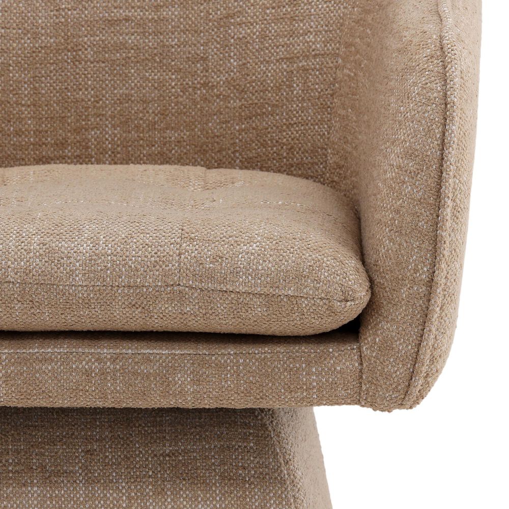 Blue Sun Designs Jonie Dining Swivel Arm Chair in Camel, , large