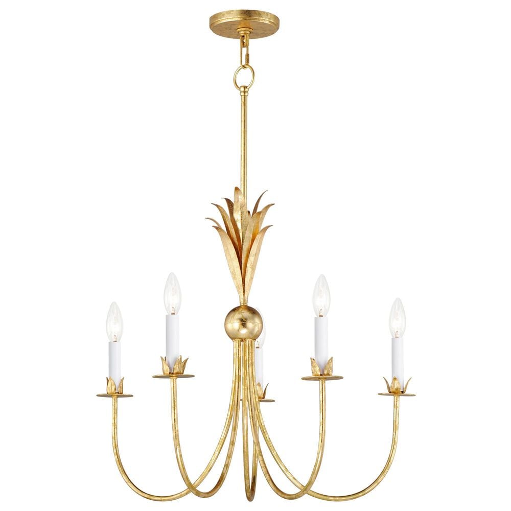 Maxim Lighting Paloma 5-Light Chandelier in Gold Leaf, , large