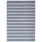 Nourison Positano POS03 Navy and Ivory 4" x 6" Indoor/Outdoor Area Rug, , large