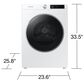 Samsung 4.0 Cu. Ft. Smart Front Load Electric Dryer in White, , large