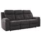 Ashley Brysonview Manual Reclining Sofa in Charcoal, , large